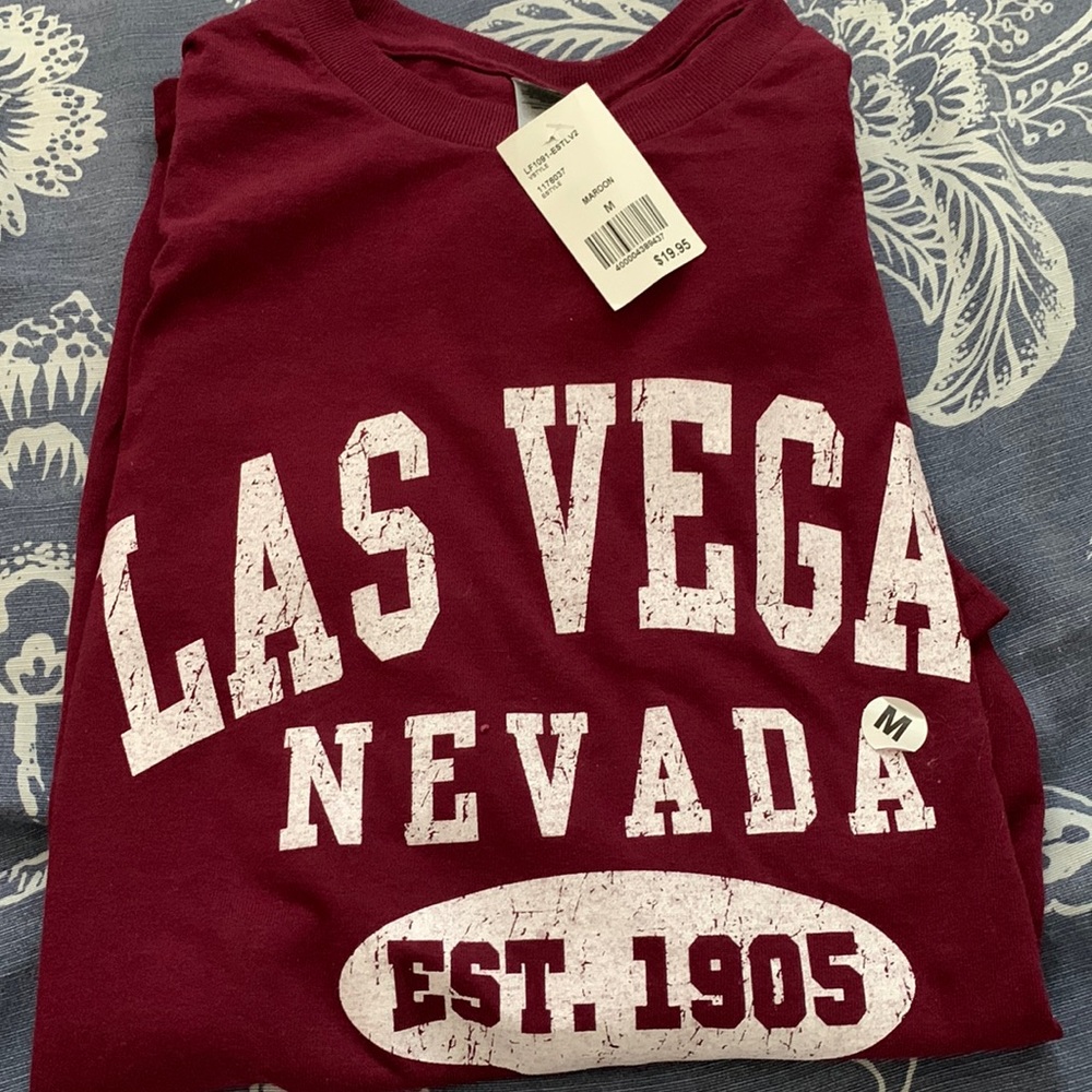 Las Vegas Maroon shirt